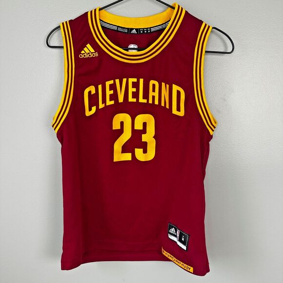 NBA Adidas Cleveland Cavaliers LeBron James Jersey #23 Youth Size Medium - Picture 1 of 5